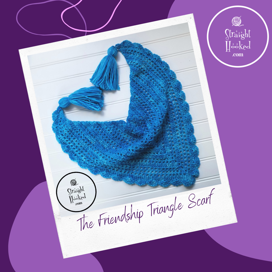 Friendship Triangle Scarf crochet pattern