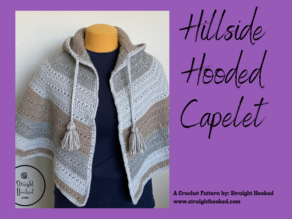 Hillside Hooded Capelet crochet pattern