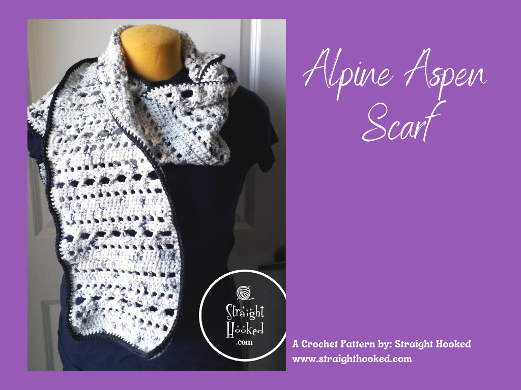 Alpine Aspen Scarf Crochet Pattern