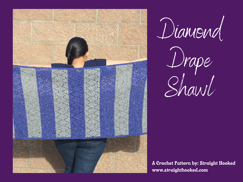 Diamond Drape Shawl crochet pattern