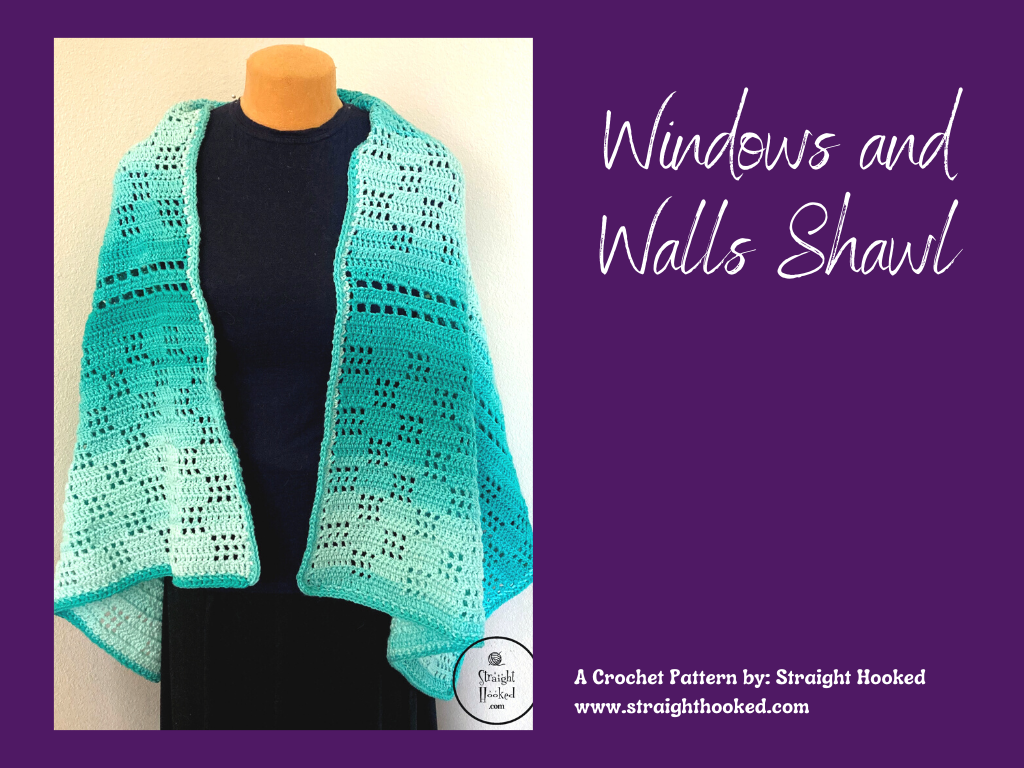 Windows and Walls Shawl Crochet Pattern