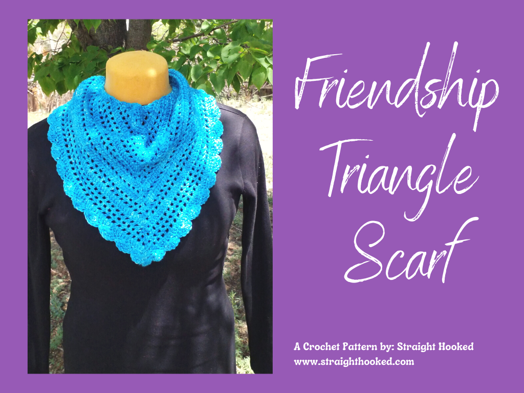 Friendship Triangle Scarf crochet pattern