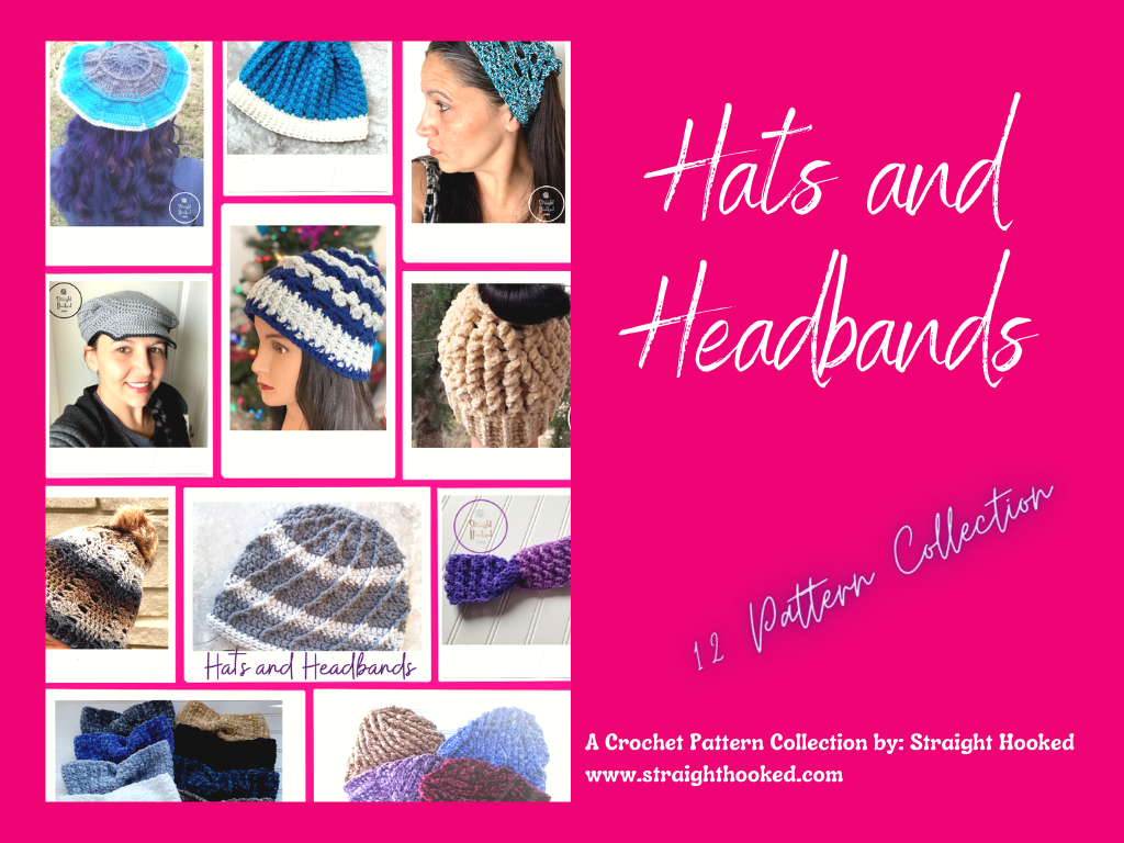 Hats and Headbands crochet pattern bundle