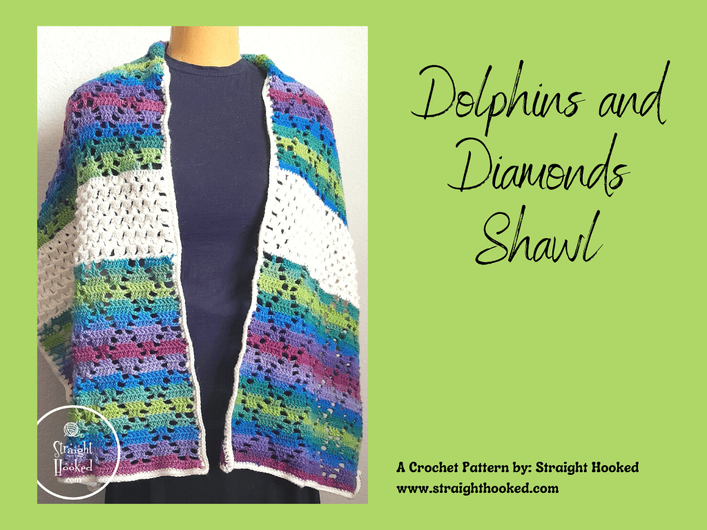 Dolphins and Diamonds Shawl crochet pattern
