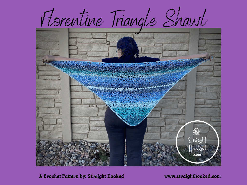 Florentine Triangle Shawl crochet pattern