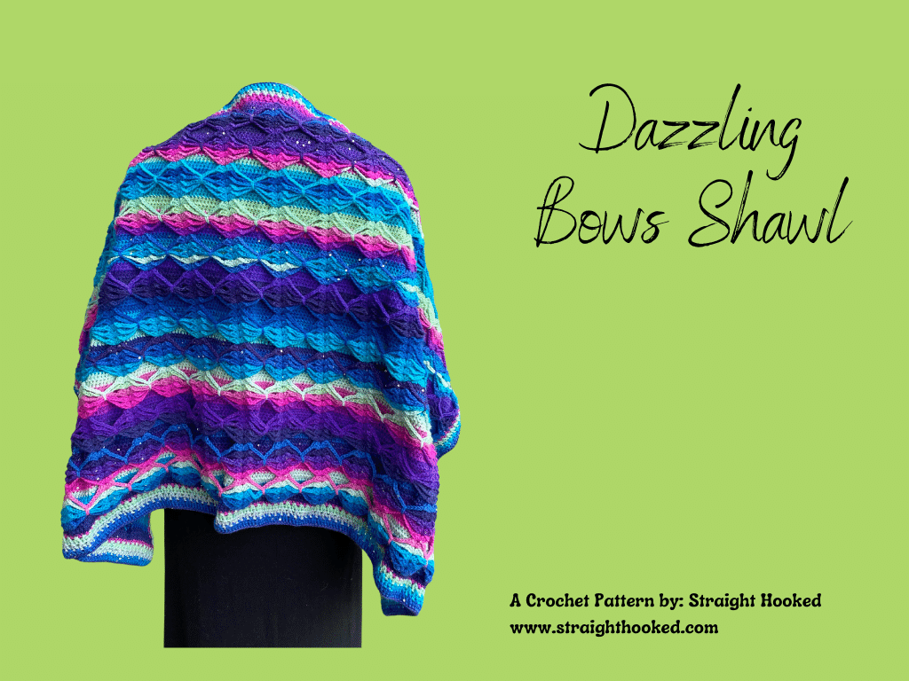 Dazzling Bows Shawl crochet pattern