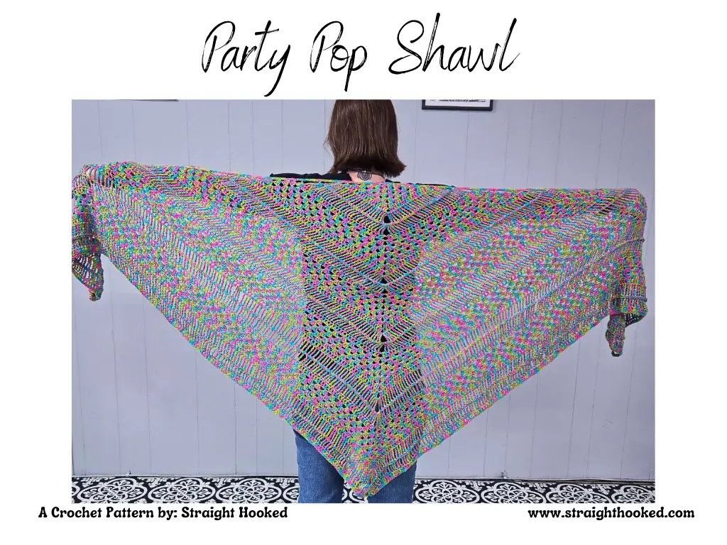 Party Pop Shawl crochet pattern