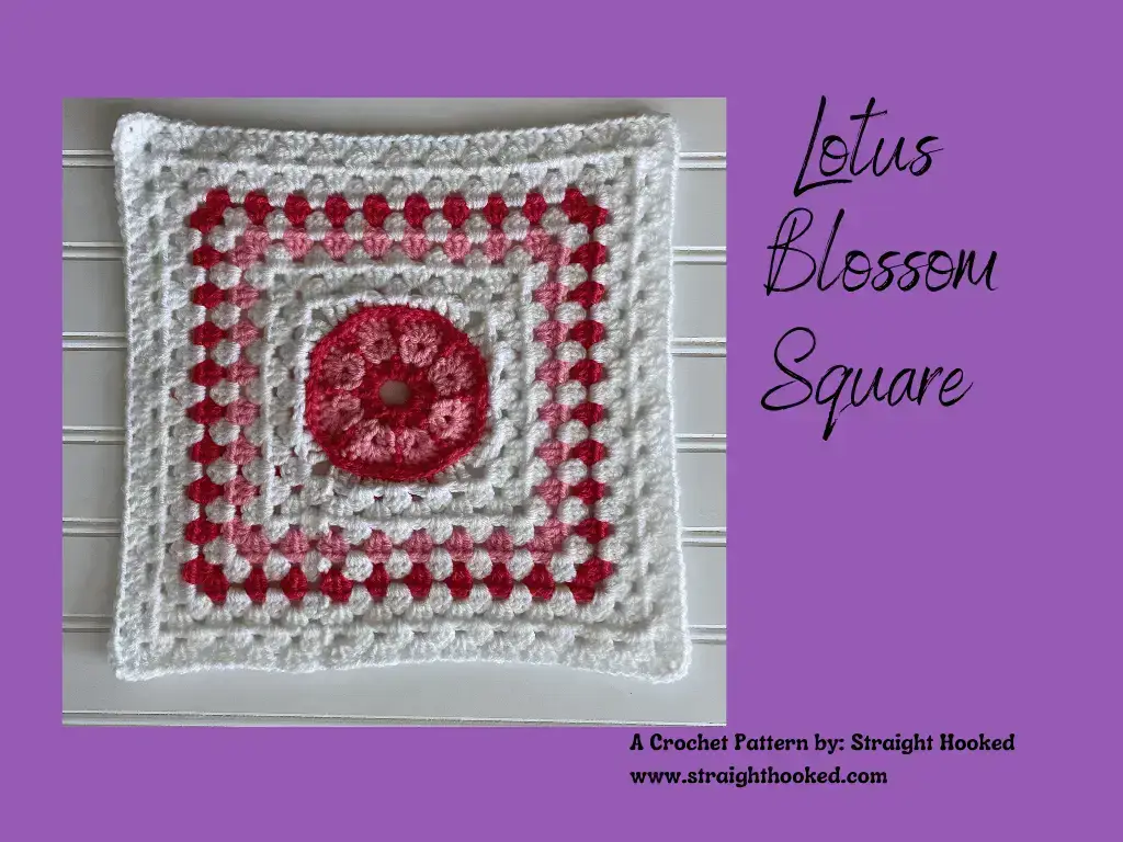 Lotus Blossom Square crochet pattern