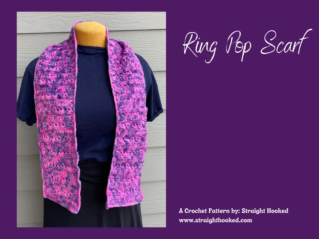 Ring Pop Scarf crochet pattern